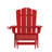 Collis All-Weather HDPE Indoor/Outdoor Adirondack Chair with Cup Holder and Pull Out Ottoman-88681469