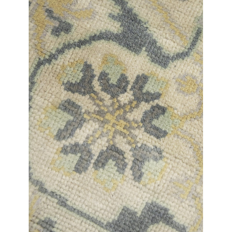 Tapis oriental rond Oushak Chobi Mute