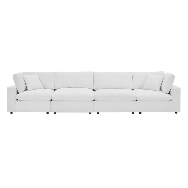 Canapé 4 places Modway Commix, Blanc
