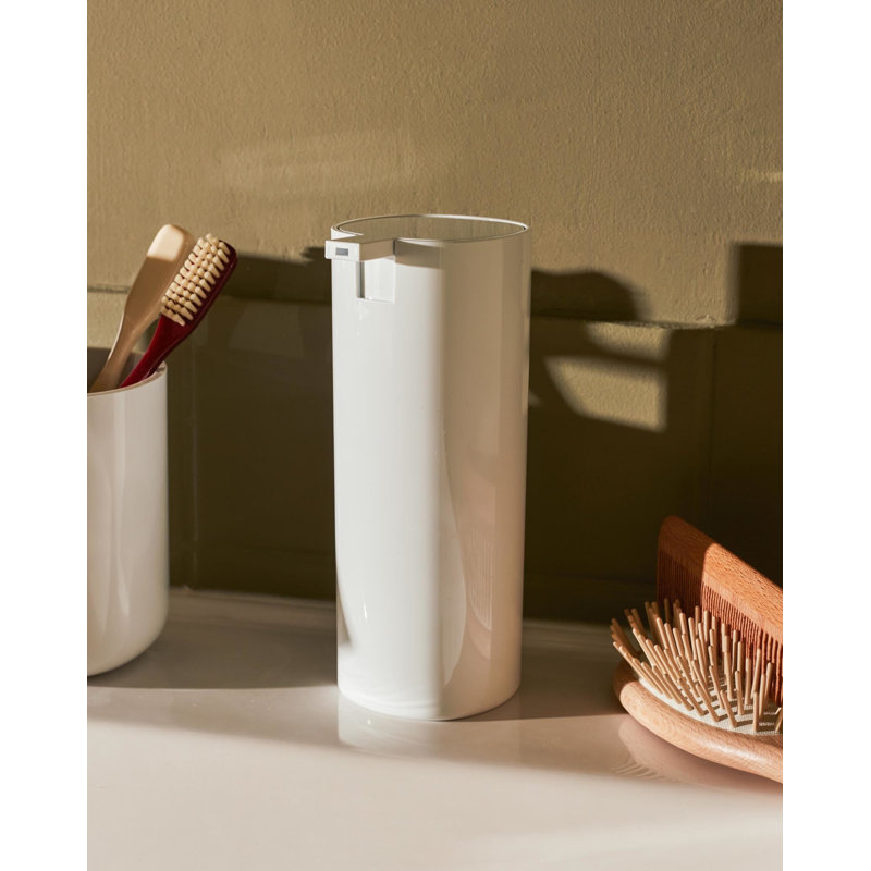 White PMMA Modern Liquid Soap Dispenser