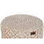 Chelzie 40cm Wide Round Solid Colour Footstool Ottoman