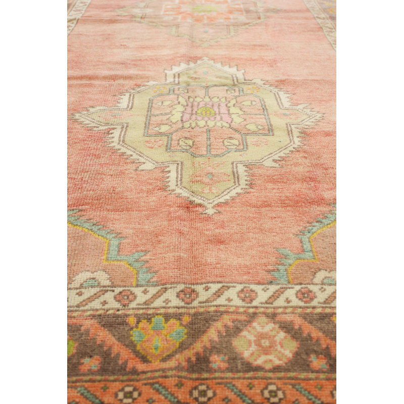 Vintage Turkish Village Rugs One-of-a-Kind Runner 4'10" X 10'6" Area Rug