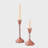 Mela Artisans Dusty Pink Checkered Candlestick-1574520814