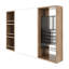 Armoire de toilette 41,4 po avec rangement, armoire à pharmacie murale avec porte miroir, tablettes en verre réglables, contreplaqué