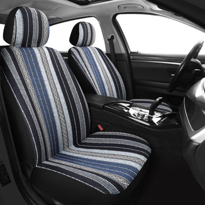 Baja Saddle Blanket Front Seat Covers with Seat Belt Pads