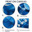 Palmiers en velours bleu harmonie II - palmier, art mural-320318181-320318190-320318180