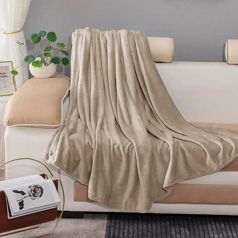 Couverture , Très grand lit, Taupe
