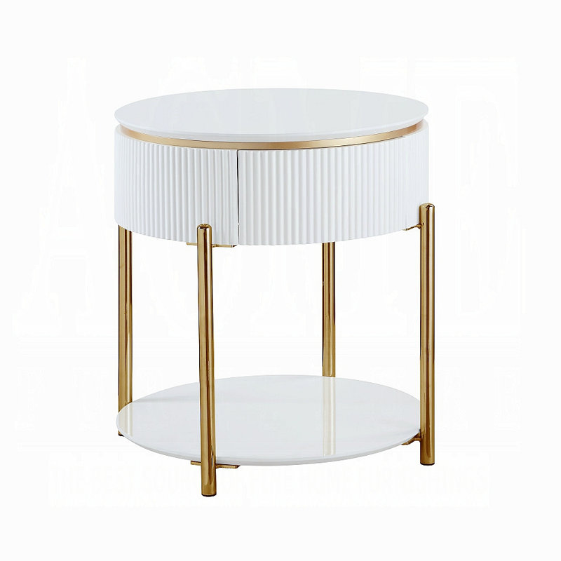 Table de bout avec pieds en métal