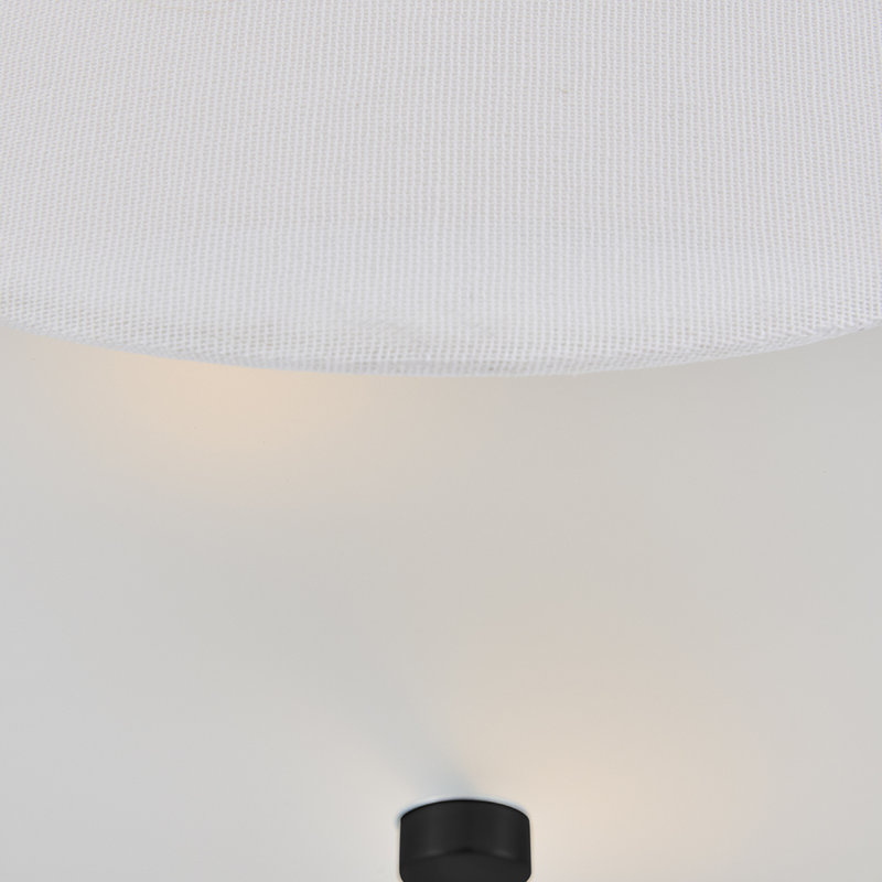 Groover Medium Semi-Flush Mount, Black