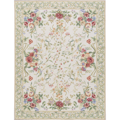 Hand-Knotted High-Quality Beige Area Rug