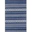Tapis bleu délavé à motif géométrique mixte-1480845837