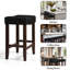 Tabourets de bar en bois massif pour îlot de cuisine, tabouret rustique sans dossier moderne avec siège en bois - 25 po à 30 po de hauteur-731518535-731518553