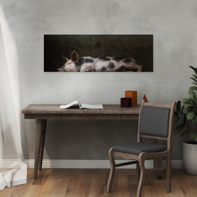 Spotted Pig Slumber by Gert Van Den - Wrapped Canvas Panoramic Print, 91.44 cm H x 30.48 cm W