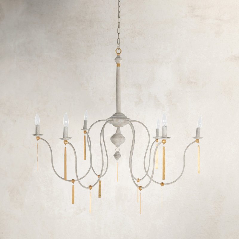 Tracy 6 - Light Candle Style Chandelier