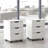 3-Drawer Vertical Filing Cabinet Rolling Wood Mobile File Cabinets Under Desk for Home Office with Casters (Fully Assembled)
