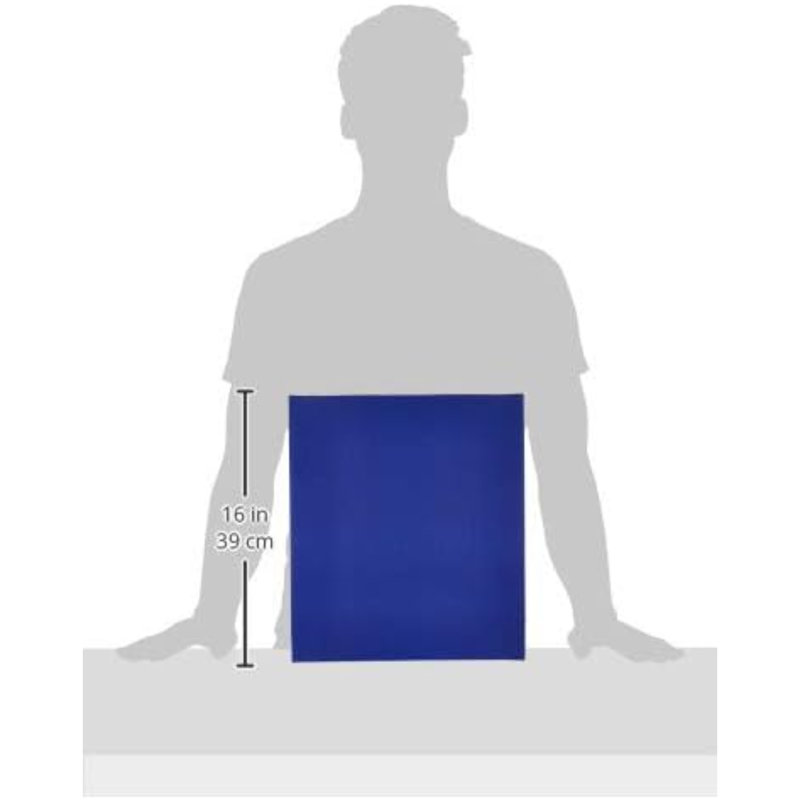 Boîte de rangement Bright, H 3 po x l 4 po x P 14,75 po, Bleu vif