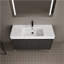 Meuble-lavabo autoportant de 48 po avec lavabo en résine, armoire de rangement avec portes à fermeture douce (ensemble KD)