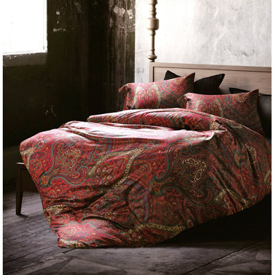 Ensemble de housse de couette éclectique en coton Jovanni Pima