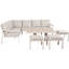 Aruba Outdoor Corner Garden Seating Set with Adjustable Table