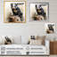 «Black Playful Skunk Meadows» - Art mural animal Skunk-937306319-975619962