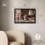 «Graceful Lion Blossoming Store Shadowbox Print», art mural par Art Remedy, cadre noir, 24 x 16-421501090-421501100