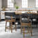 Swivel Bar & Counter Stool with Nailhead Trim (Set of 2)