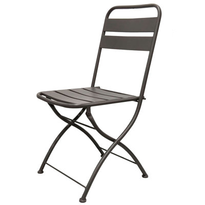 MoretinMarsh Steel Patio Folding Chair Set of 2