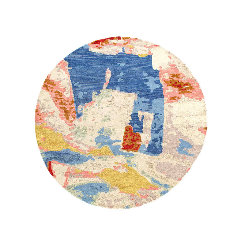 One-of-a-Kind Round 6' Hand Tufted Area Rug
