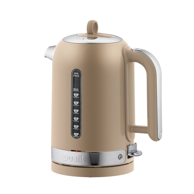 Classic 1.7L Stainless Steel Electric Tea Kettle, Sandstone