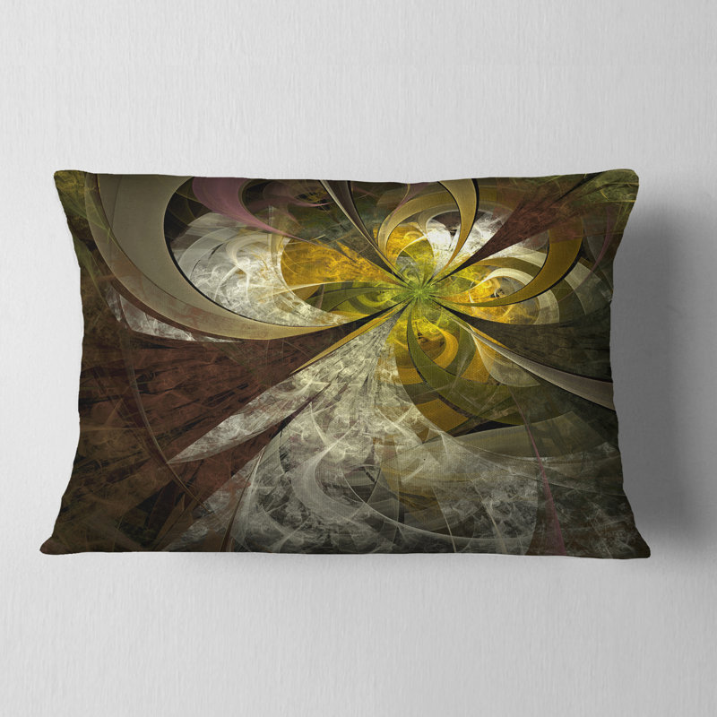 Coussin lombaire en fleur symétrique floral