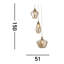 Colette 3-Light Cluster Chandelier-1894346196