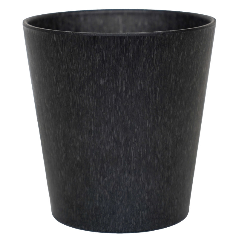 Pula Recyclable Planter H25cm D24cm, Black