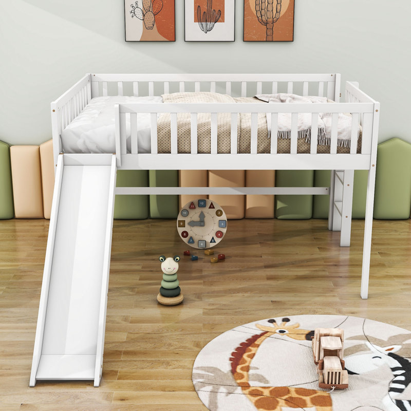 Jadeth Kids Full Loft Bed, White
