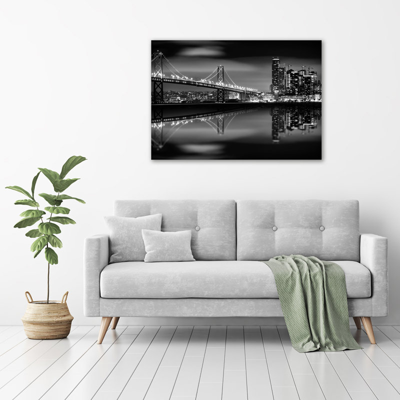 San Francisco By Night - No Frame Print on Glass