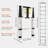 7 - Step Aluminum Folding Extension Ladder