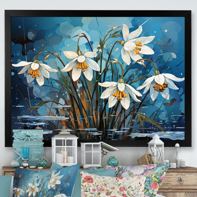 «Realistic Snowdrops Winter Chills III», reproduction sur toile