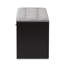 Polyester Blend Upholstered Storage Bench