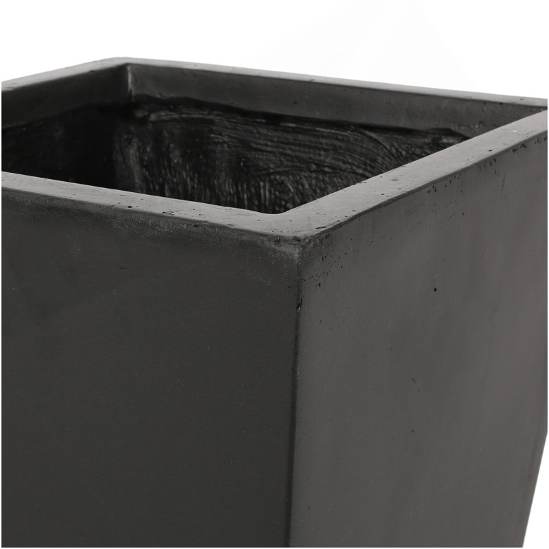 Petit pot à fleurs 13 po MGO, Rouille, H 24,75 po x l 13 po x P 13 po