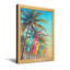 Plantes et fleurs, palmiers, drapeaux colorés, ciel tropical-1930900544-1930900549-1930900545