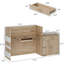 Bureau de 87,2 po de large avec support pour imprimante et rangement