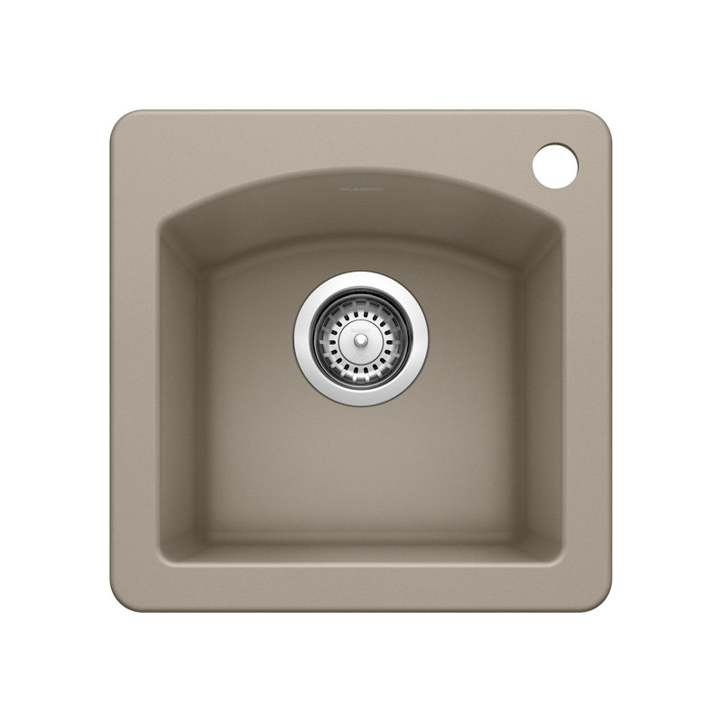 Diamond SILGRANIT 15" Dual Mount Bar Sink - Truffle, Truffle