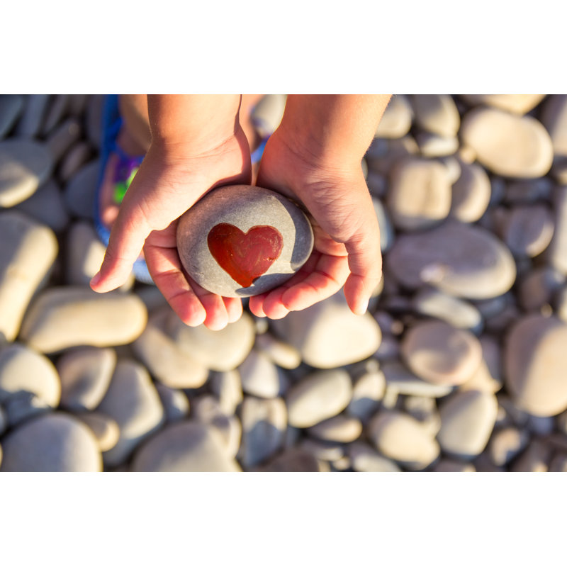 Pebbles by Dashtik - Wrapped Canvas Print, 30cm H x 46cm W x 3.8cm D