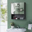 Armoire de rangement de salle de bain murale, armoire à pharmacie, armoire de salle de bain moderne avec miroir