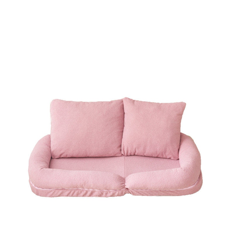 Triple Fold Down Sofa Bed, Pink