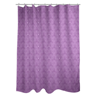 Patricia Geoffrey Geometric Shower Curtain