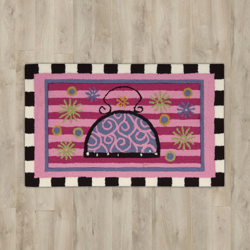 Brenda Hand-Tufted Pink Area Rug