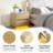Modern Style Wooden Nightstand With Body Sensor Light And Two Drawers-1119462617