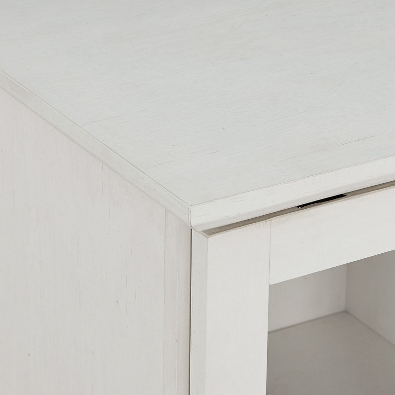 Hartwick 31.5'' Bar Cabinet, Brushed White