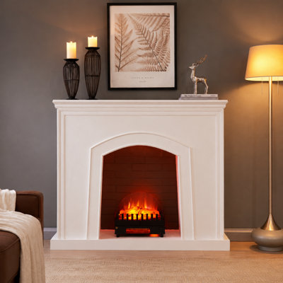 FLAMME 16" Electric Basket Fire, 2kW Heater