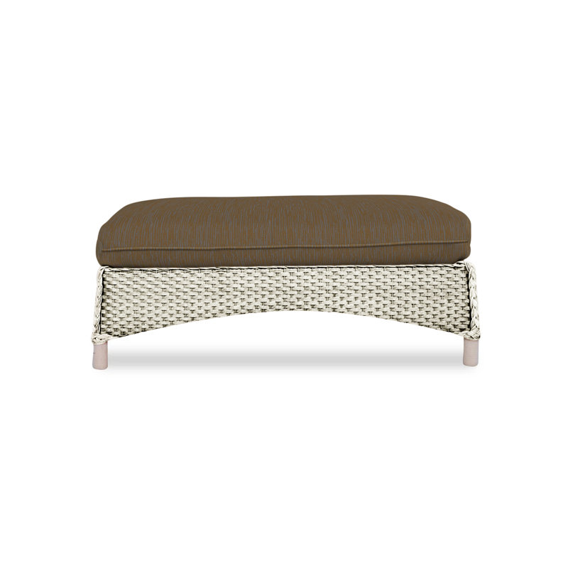 Mandalay Outdoor Ottoman, Demo Skyway, Linen